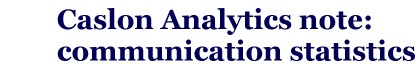 title for Communication Statistics note