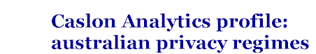 title for Australian Privacy Regimes profile